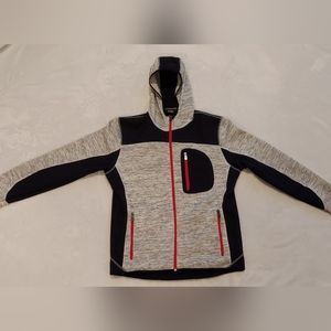 Grey, white, and black workwear jacket in Mens L by Blåkläder.